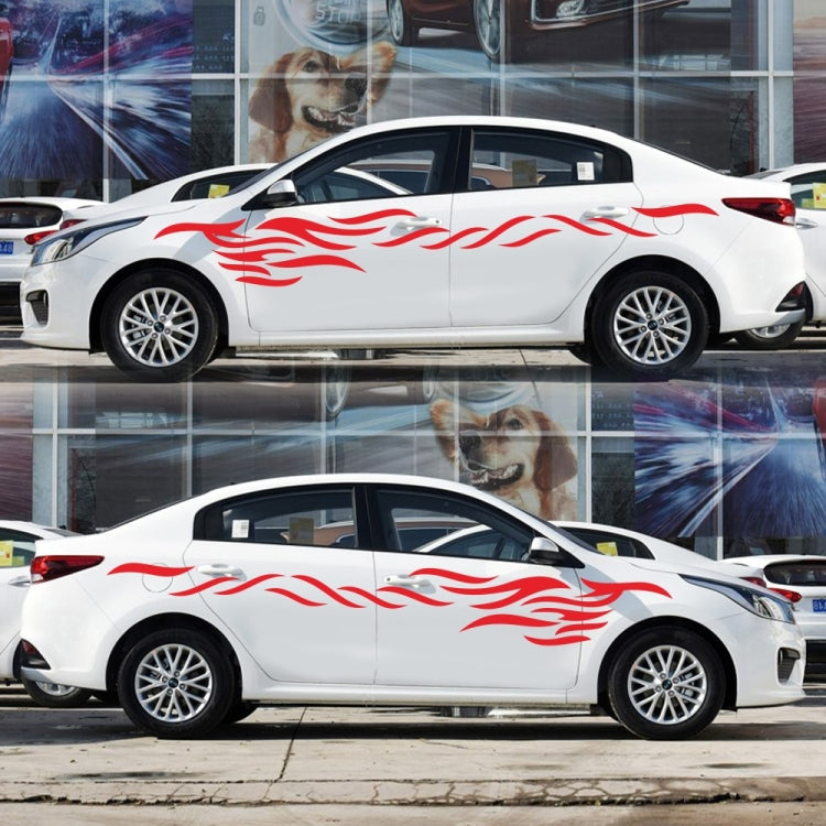 2 PCS/Set D-369 Totem Pattern Car Decorative Sticker(Red)