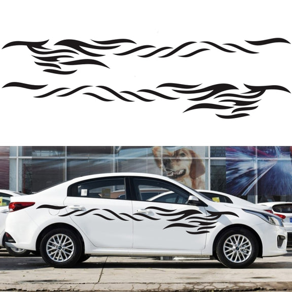 2 PCS/Set D-369 Totem Pattern Car Decorative Sticker(White)