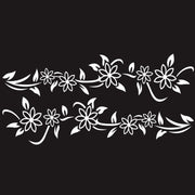 2 PCS/Set D-378 Flower Totem Pattern Car Modified Decorative Sticker(White)