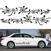 2 PCS/Set D-378 Flower Totem Pattern Car Modified Decorative Sticker(Red)