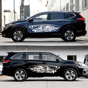 2 PCS/Set D-435 Grim Reaper Pattern Car Modified Decorative Sticker(White)