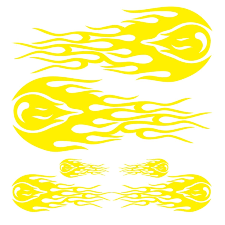 D-451 Car Modified Side Door Front Rear Bumpers Rearview Mirror Decorative Sticker(Yellow)