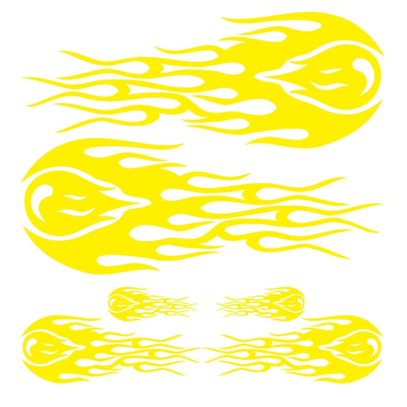 D-451 Car Modified Side Door Front Rear Bumpers Rearview Mirror Decorative Sticker(Yellow)