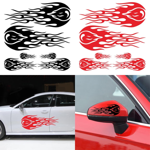 D-451 Car Modified Side Door Front Rear Bumpers Rearview Mirror Decorative Sticker(White)