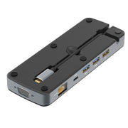 V240 12-in-1 Multifunctional USB-C / Type-C 3.1 Male HUB Docking Station(Black)