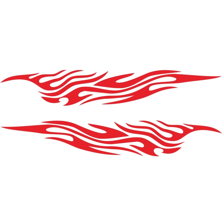 2 PCS/Set D-476 Fire Element Pattern Car Modified Decorative Sticker(Red)