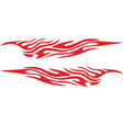 2 PCS/Set D-476 Fire Element Pattern Car Modified Decorative Sticker(Red) - Decorative Sticker by PMC TechLife | Online Shopping South Africa | PMC TechLife | Buy Now Pay Later Mobicred