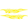 2 PCS/Set D-476 Fire Element Pattern Car Modified Decorative Sticker(Yellow) - Decorative Sticker by PMC TechLife | Online Shopping South Africa | PMC TechLife | Buy Now Pay Later Mobicred