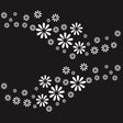 2 PCS/Set D-483 Flower Pattern Car Modified Decorative Sticker(White) - Decorative Sticker by PMC TechLife | Online Shopping South Africa | PMC TechLife | Buy Now Pay Later Mobicred