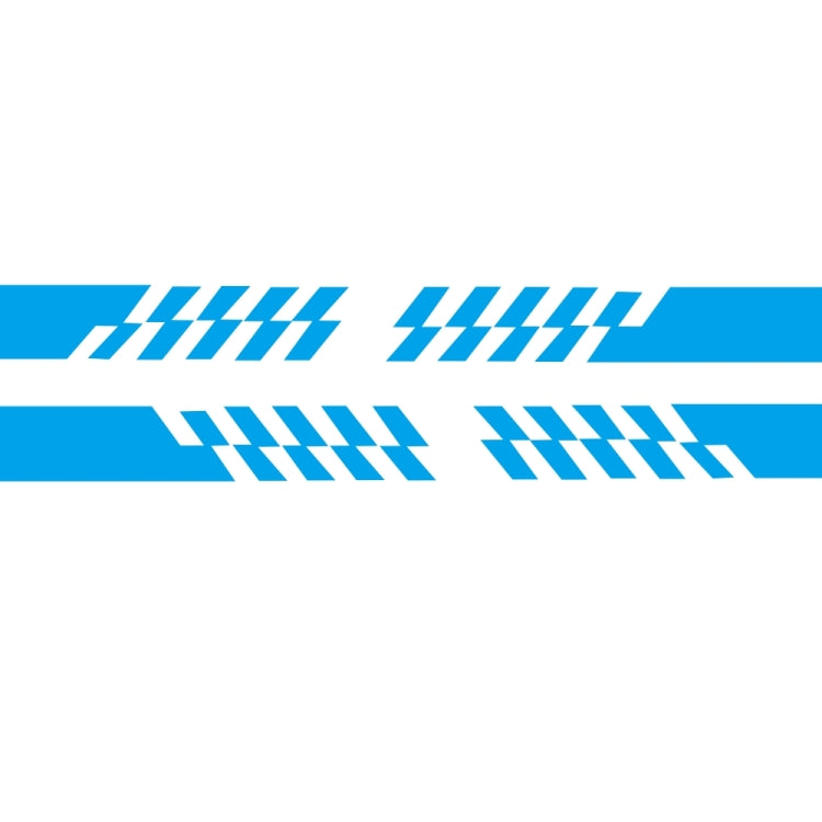 2 PCS/Set D-487 Stripe Pattern Car Modified Decorative Sticker(Blue)