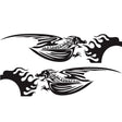2 PCS/Set D-489 Fire-breathing Dragon Pattern Car Modified Decorative Sticker(Black) - Decorative Sticker by PMC TechLife | Online Shopping South Africa | PMC TechLife | Buy Now Pay Later Mobicred