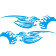 2 PCS/Set D-489 Fire-breathing Dragon Pattern Car Modified Decorative Sticker(Blue) - Decorative Sticker by PMC TechLife | Online Shopping South Africa | PMC TechLife | Buy Now Pay Later Mobicred