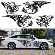 2 PCS/Set D-498 Pterosaur Spitfire Pattern Car Modified Decorative Sticker(Blue)