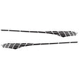 2 PCS/Set D-501 Plaid Pattern Car Modified Decorative Sticker(Black) - Decorative Sticker by PMC TechLife | Online Shopping South Africa | PMC TechLife | Buy Now Pay Later Mobicred