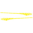 2 PCS/Set D-501 Plaid Pattern Car Modified Decorative Sticker(Yellow) - Decorative Sticker by PMC TechLife | Online Shopping South Africa | PMC TechLife | Buy Now Pay Later Mobicred