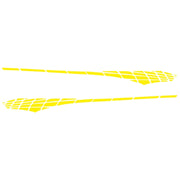 2 PCS/Set D-501 Plaid Pattern Car Modified Decorative Sticker(Yellow)