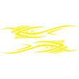 2 PCS/Set D-503 Totem Pattern Car Modified Decorative Sticker(Yellow) - Decorative Sticker by PMC TechLife | Online Shopping South Africa | PMC TechLife | Buy Now Pay Later Mobicred