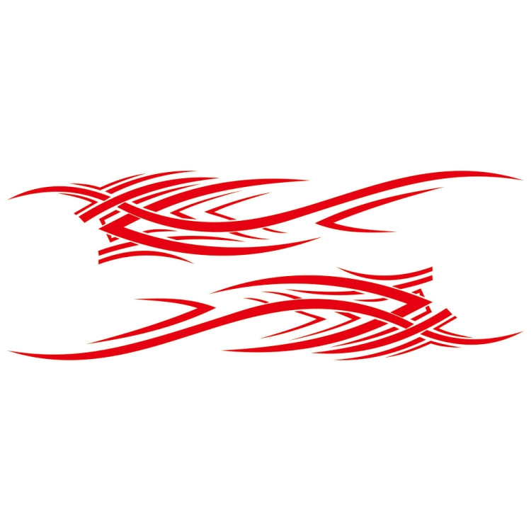 2 PCS/Set D-503 Totem Pattern Car Modified Decorative Sticker(Red)