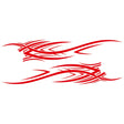 2 PCS/Set D-503 Totem Pattern Car Modified Decorative Sticker(Red) - Decorative Sticker by PMC TechLife | Online Shopping South Africa | PMC TechLife | Buy Now Pay Later Mobicred