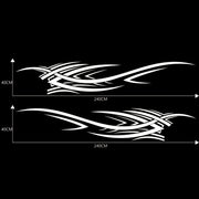 2 PCS/Set D-503 Totem Pattern Car Modified Decorative Sticker(White)