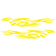 2 PCS/Set D-521 Fire Totem Pattern Car Modified Decorative Sticker(Yellow) - Decorative Sticker by PMC TechLife | Online Shopping South Africa | PMC TechLife | Buy Now Pay Later Mobicred