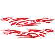 2 PCS/Set D-521 Fire Totem Pattern Car Modified Decorative Sticker(Red) - Decorative Sticker by PMC TechLife | Online Shopping South Africa | PMC TechLife | Buy Now Pay Later Mobicred