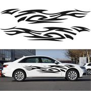 2 PCS/Set D-521 Fire Totem Pattern Car Modified Decorative Sticker(Red)
