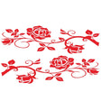 2 PCS/Set D-545 Rose Pattern Car Modified Decorative Sticker(Red) - Decorative Sticker by PMC TechLife | Online Shopping South Africa | PMC TechLife | Buy Now Pay Later Mobicred