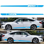 2 PCS/Set D-608 Stripe Pattern Car Modified Decorative Sticker(Blue)