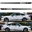 2 PCS/Set D-608 Stripe Pattern Car Modified Decorative Sticker(Black) - free shipping - PMC Jewellery - Order now!