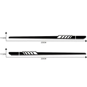 2 PCS/Set D-608 Stripe Pattern Car Modified Decorative Sticker(Black)