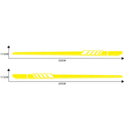 2 PCS/Set D-608 Stripe Pattern Car Modified Decorative Sticker(Yellow)