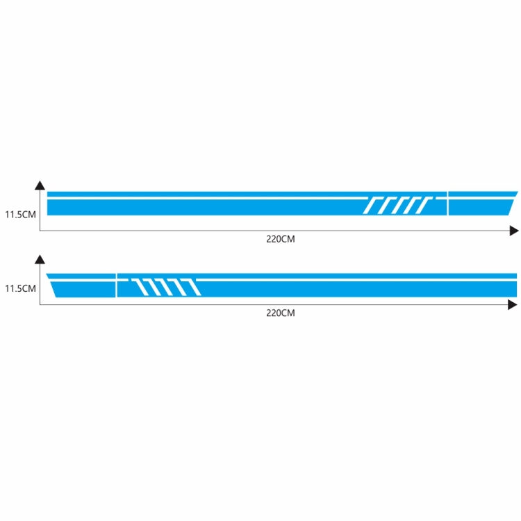D-655 Universal Car Modified Decorative Sticker(Blue)