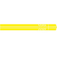 D-655 Universal Car Modified Decorative Sticker(Yellow) - free shipping - PMC Jewellery - Order now!