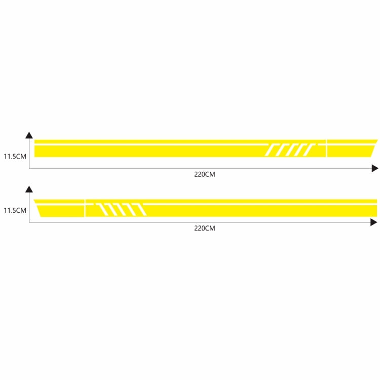 D-655 Universal Car Modified Decorative Sticker(Yellow)