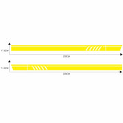 D-655 Universal Car Modified Decorative Sticker(Yellow)