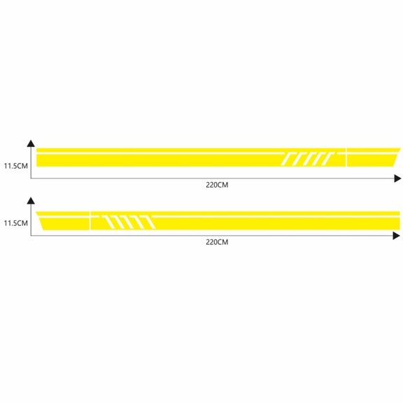 D-655 Universal Car Modified Decorative Sticker(Yellow)