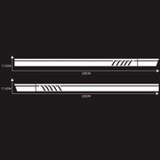 D-655 Universal Car Modified Decorative Sticker(White)