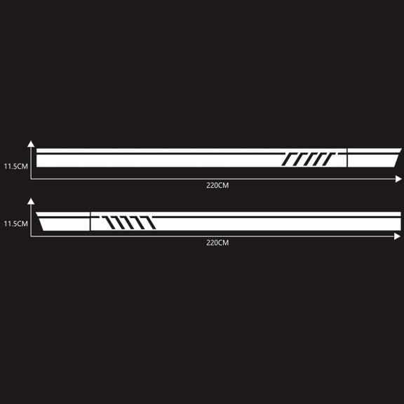 D-655 Universal Car Modified Decorative Sticker(White)