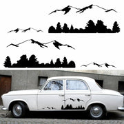2 PCS/Set D-684 Mountain Totem Pattern Car Modified Decorative Sticker(Blue)