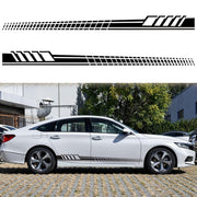 2 PCS/Set D-707 Striped Totem Pattern Car Modified Decorative Sticker(Black)