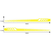2 PCS/Set D-707 Striped Totem Pattern Car Modified Decorative Sticker(Yellow)