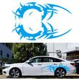 2 PCS/Set D-719 Flame Hot Wheel Pattern Car Modified Decorative Sticker(Blue) - Decorative Sticker by PMC TechLife | Online Shopping South Africa | PMC TechLife | Buy Now Pay Later Mobicred