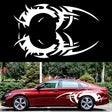2 PCS/Set D-719 Flame Hot Wheel Pattern Car Modified Decorative Sticker(White) - Decorative Sticker by PMC TechLife | Online Shopping South Africa | PMC TechLife | Buy Now Pay Later Mobicred