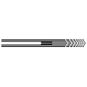 D-730 Stripe Pattern Car Modified Decorative Sticker(Black)