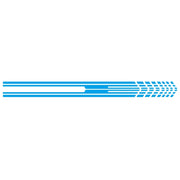 D-730 Stripe Pattern Car Modified Decorative Sticker(Blue)
