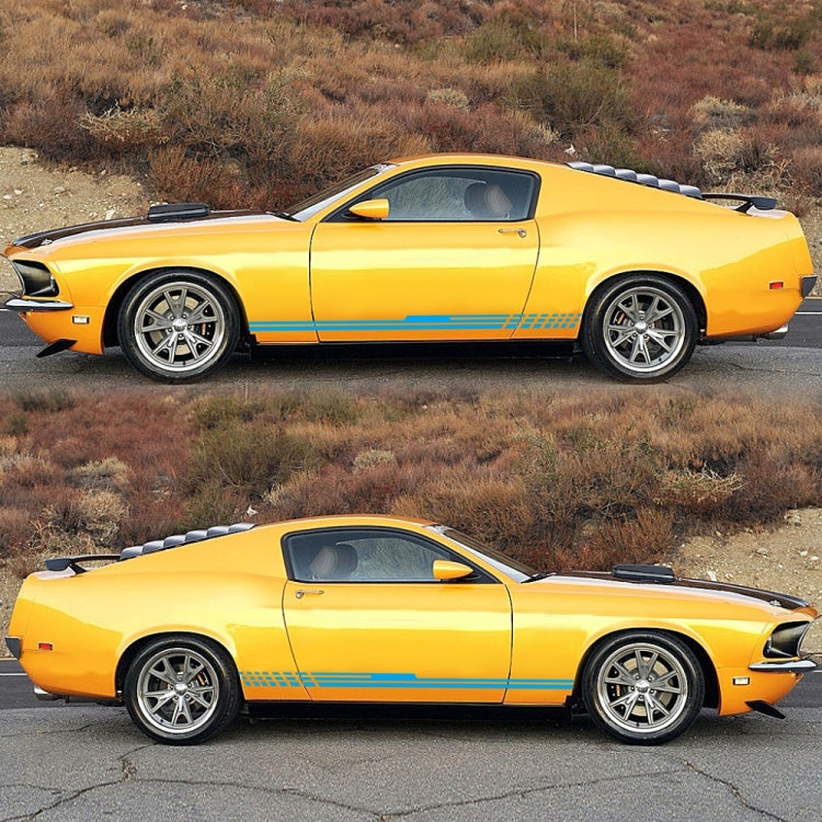 D-730 Stripe Pattern Car Modified Decorative Sticker(Blue)