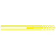 D-730 Stripe Pattern Car Modified Decorative Sticker(Yellow)