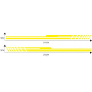 D-730 Stripe Pattern Car Modified Decorative Sticker(Yellow)