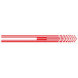 D-730 Stripe Pattern Car Modified Decorative Sticker(Red) - free shipping - PMC Jewellery - Order now!
